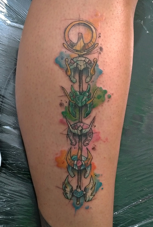 Churus Savioli, Cavaleiros Do Zodiaco Tattoo, SketchTattoo, Churus Savioli, Fanart