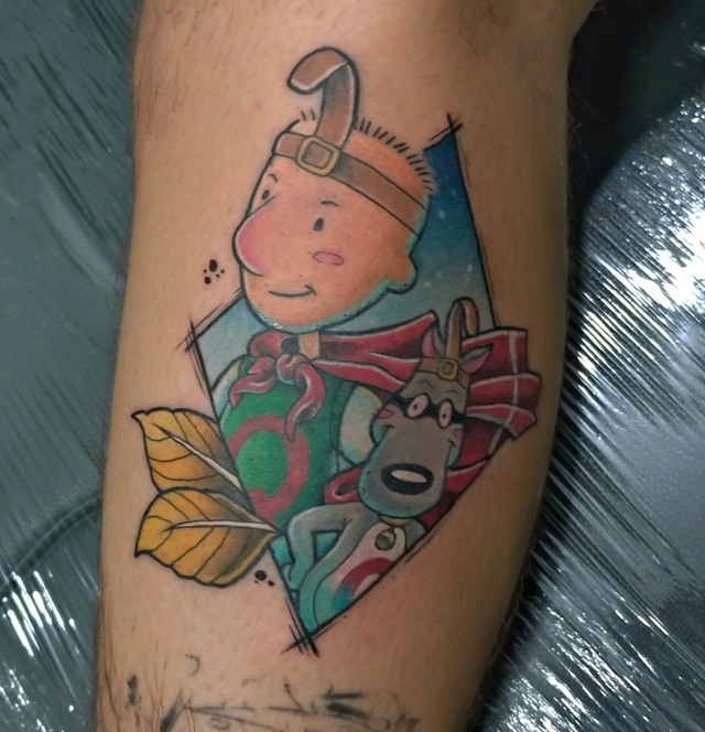 Doug Funny, Homem Codorna, Fanart Tattoo, Churus Savioli