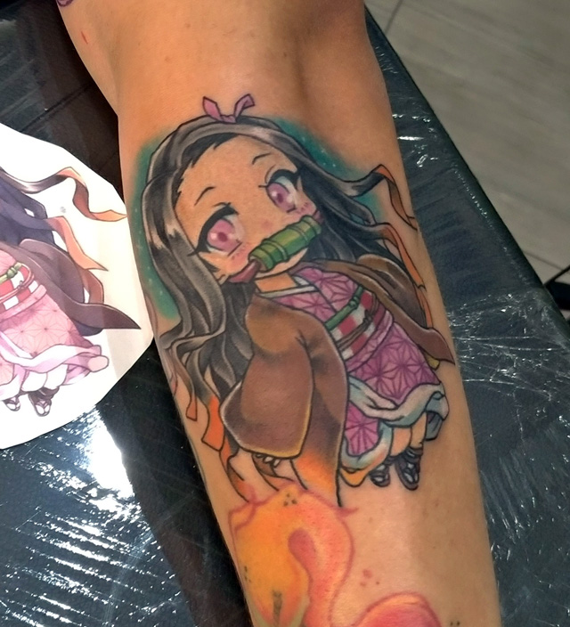 Nezuko, Demon Slayer, Fanart e comics Tattoo, Churus Savioli