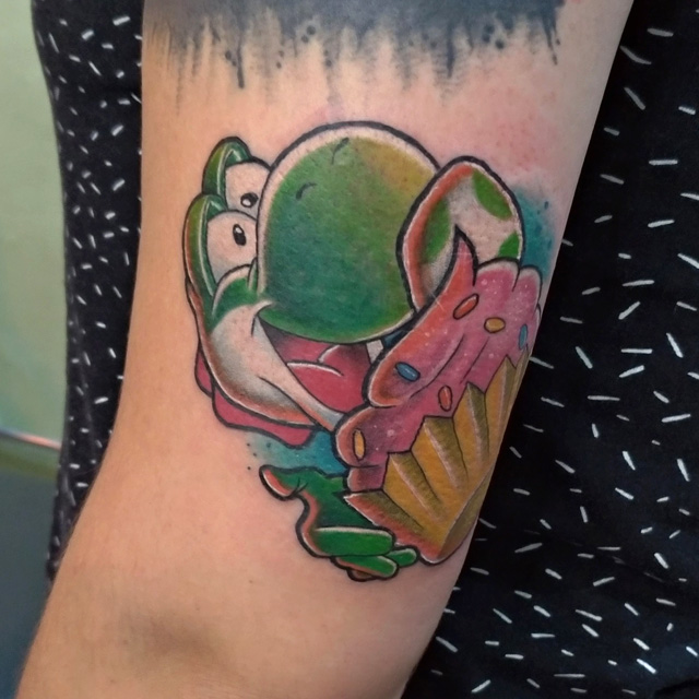 Yoshi, Fanart TAttoo, Newschool, Churus Savioli