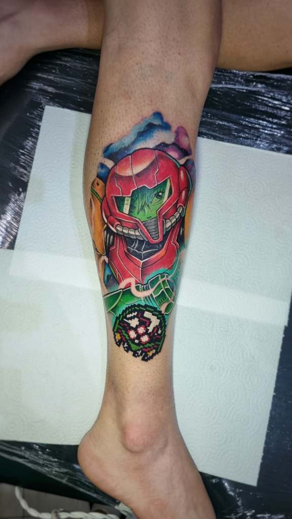 samus supermetroid tattoo churus savioli