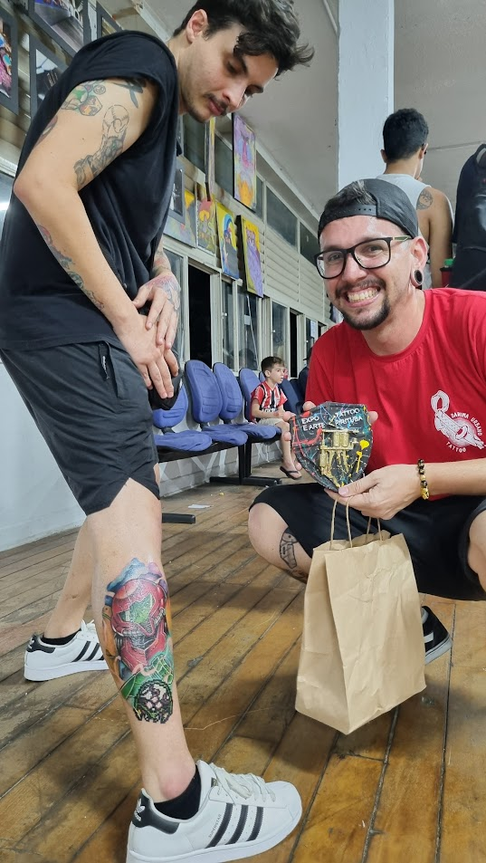 Samus do Super Metroid: Tatuagem Premiada na Categoria GEEK da Expo Tattoo e Arte Pirituba