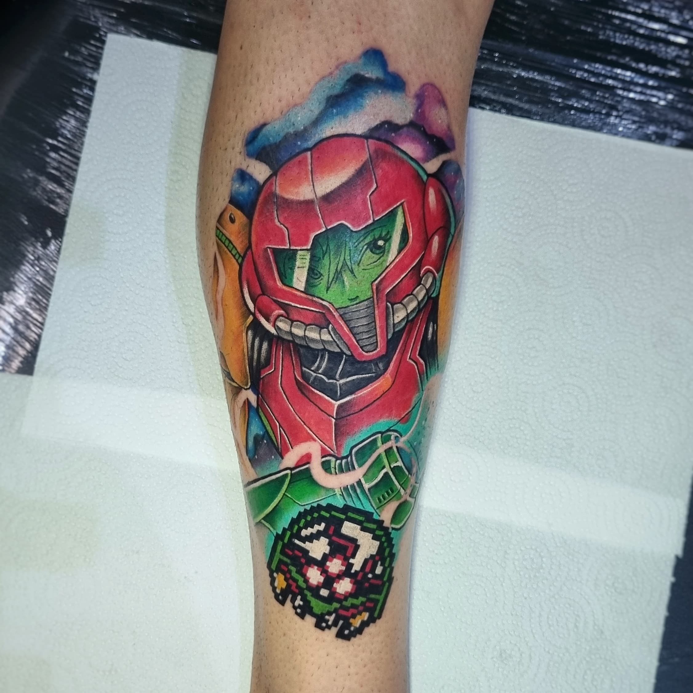 Samus SuperMetroid Tattoo Churus Savioli Newschool