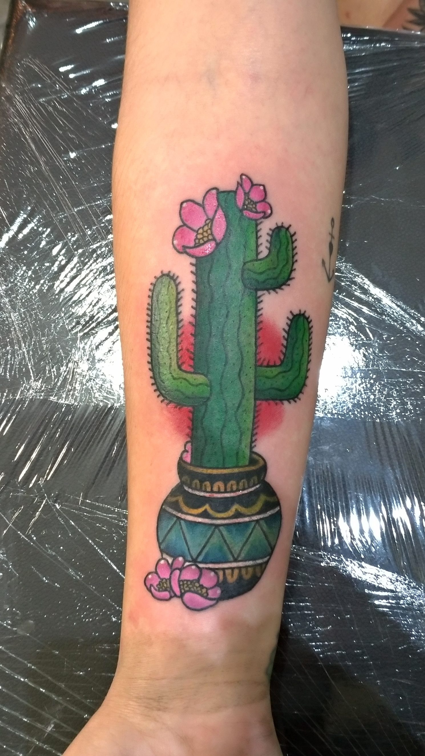 Churus Savioli, cacto, tattoo cacto, colorida, tattoo coloridas