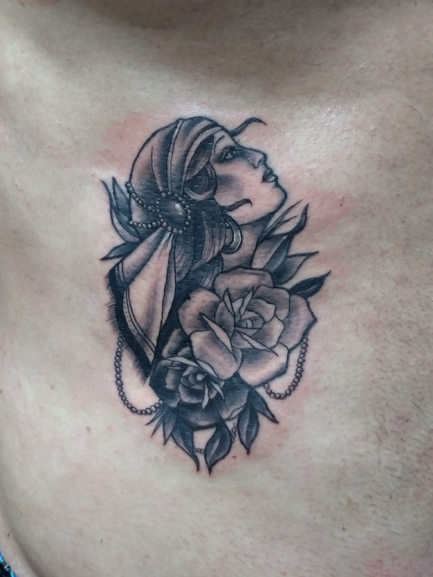 cigana, cigana tattoo, preto e branco tatto