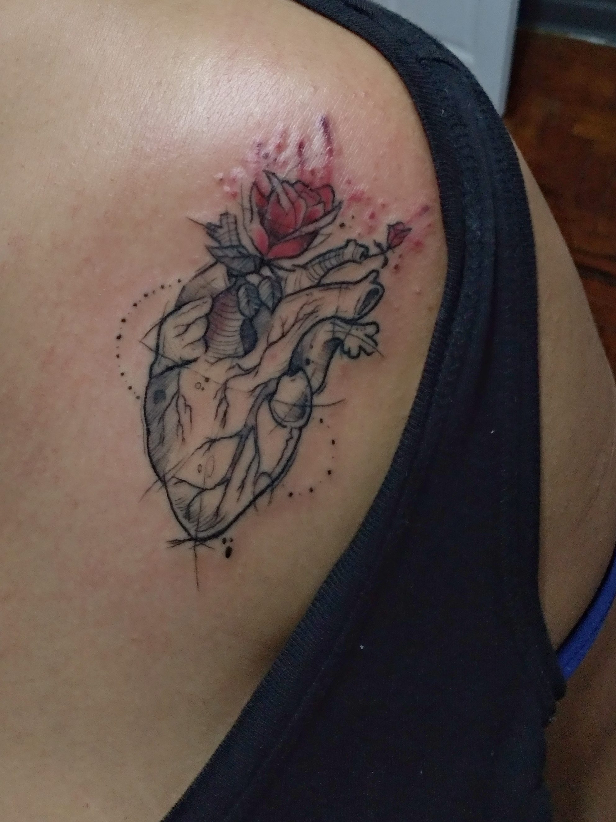 Churus Savioli, Sketch tattoo, Coração Tattoo, Aquarela tattoo