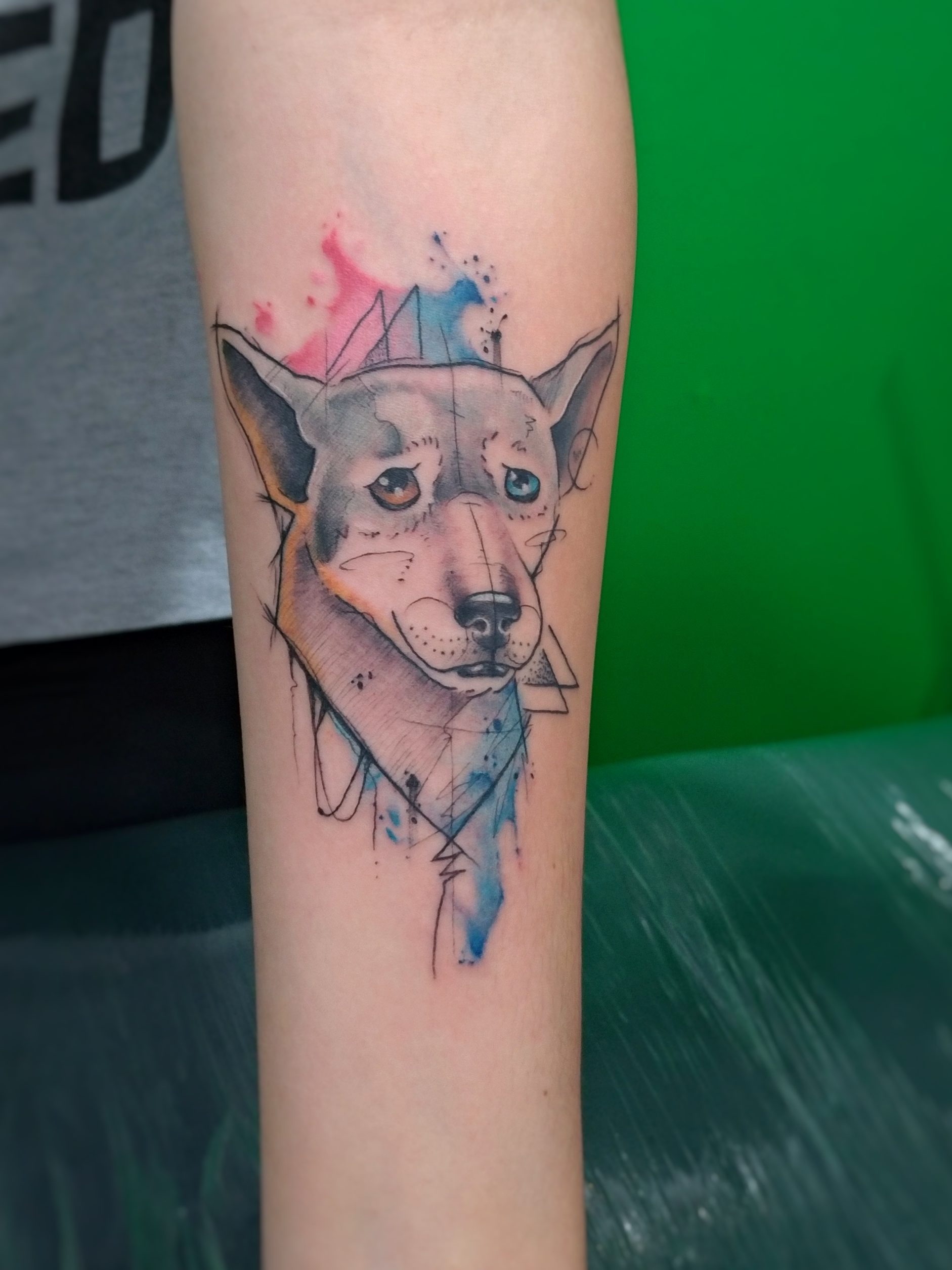 Churus Savioli, Cachorro tattoo, cachorro aquarela, homenagem dog, tattoo sketch