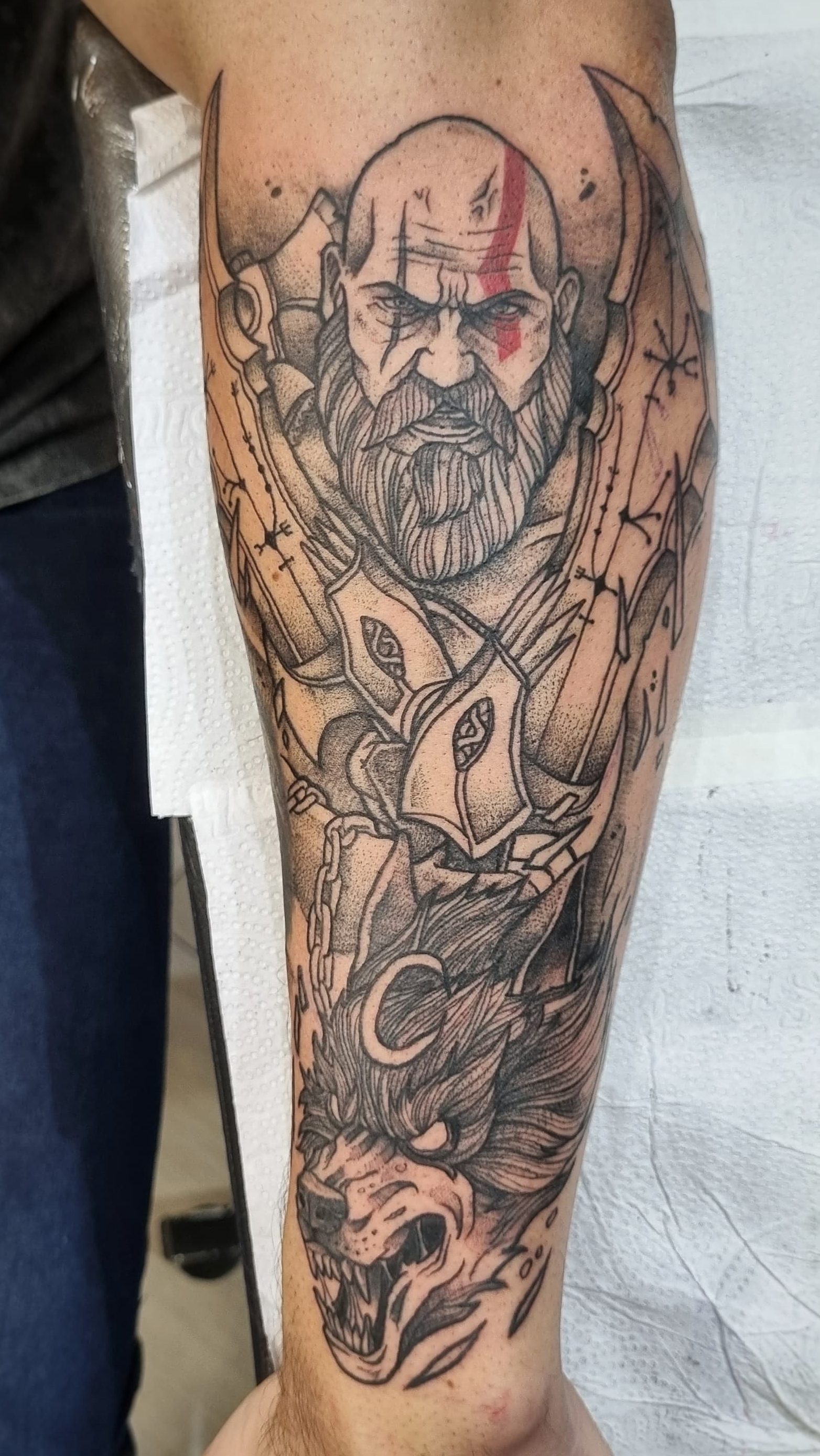 Kratos tattoo churus savioli