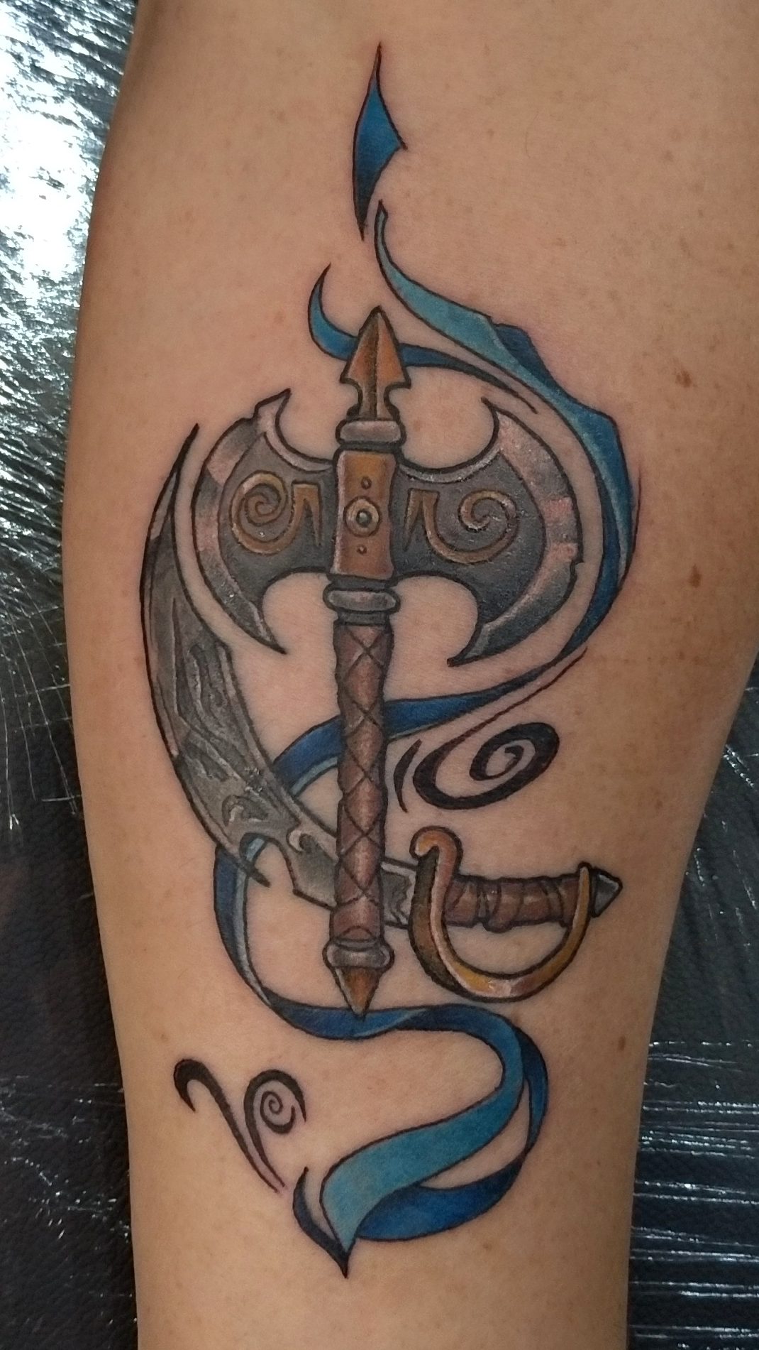 Churus Savioli, Tattoo colorida, tattoo Color, Orixas tattoo, xango tattoo, iansa tattoo